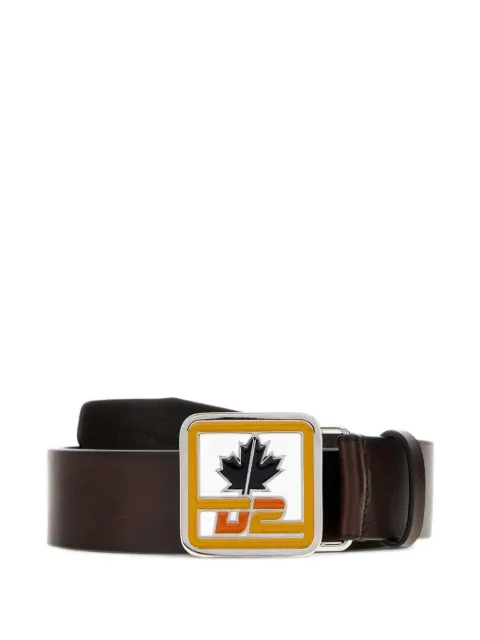 DSQUARED2 D2 Patch leather belt
