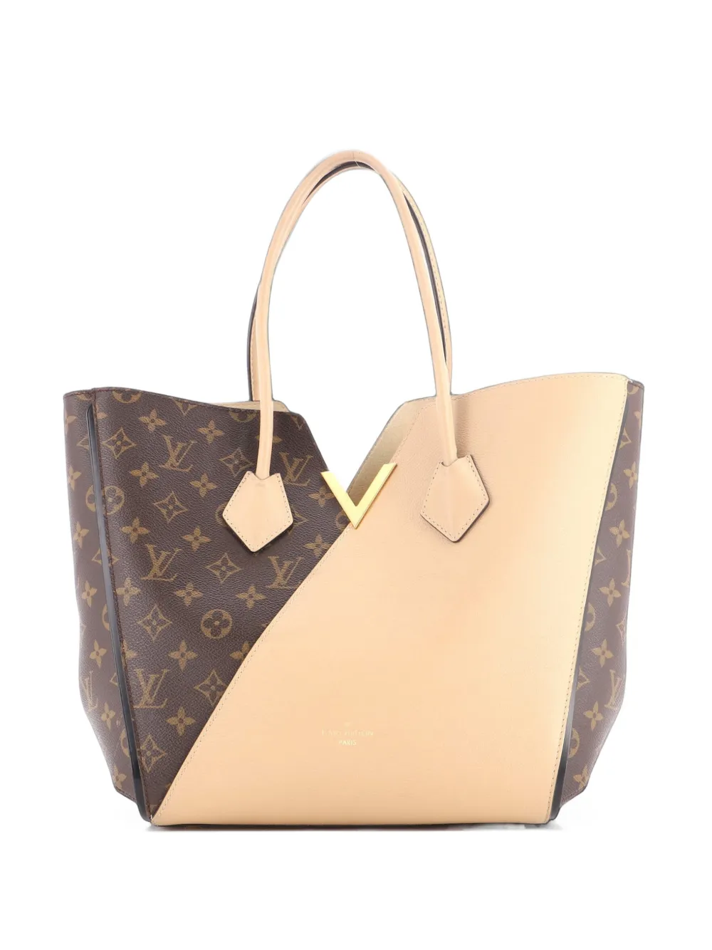 Louis Vuitton Pre-Owned Kimono Handbag Monogram Canvas and Leather MM tote bag - Braun