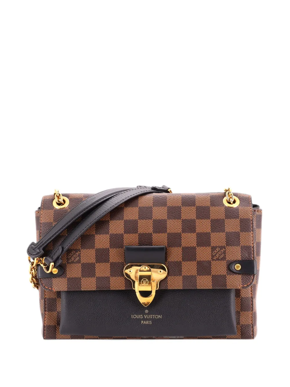 Louis Vuitton Pre-Owned Vavin Handbag Damier with Leather PM crossbody bag - Nero