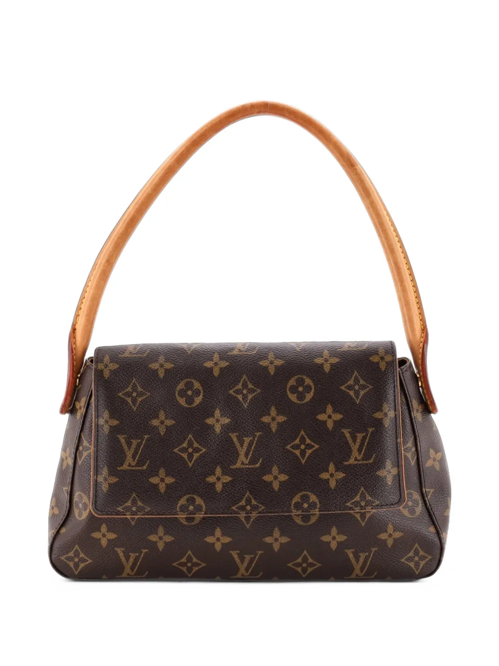 Louis Vuitton Pre-Owned Looping Handbag Monogram Canvas Mini satchel - Marrone