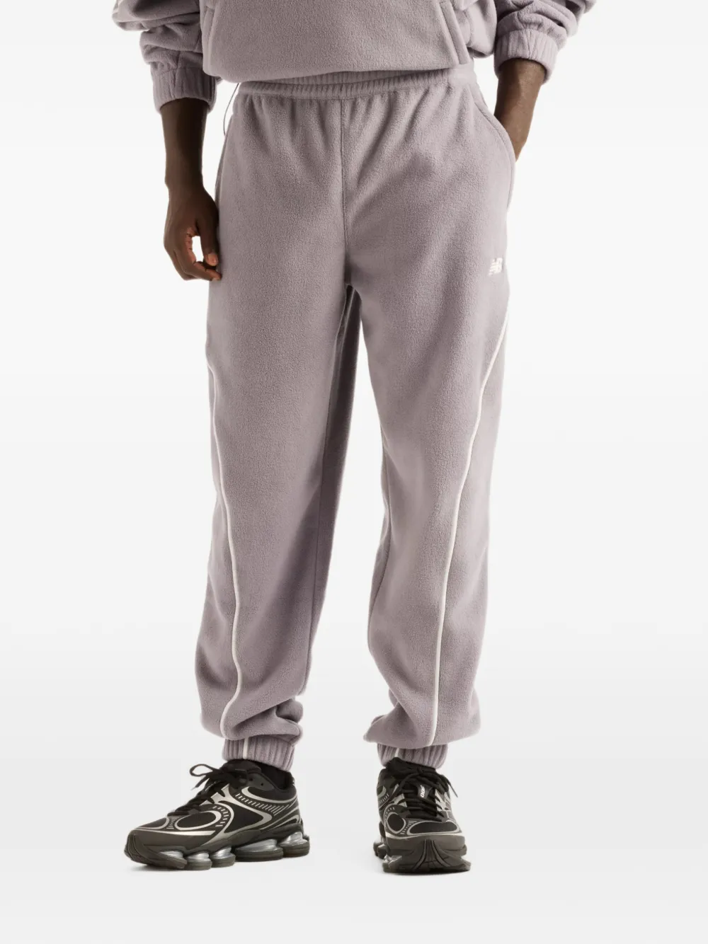 New Balance Trackside polar fleece joggers - Nero