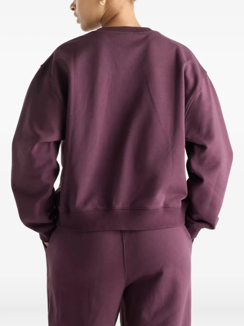 New Balance Athletics French terry crew sweatshirt Paars
