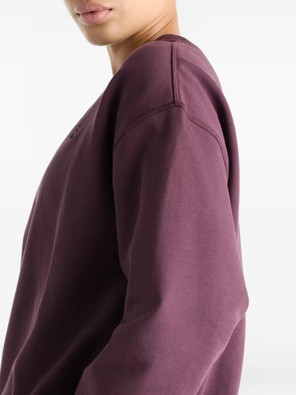 New Balance Athletics French terry crew sweatshirt Paars