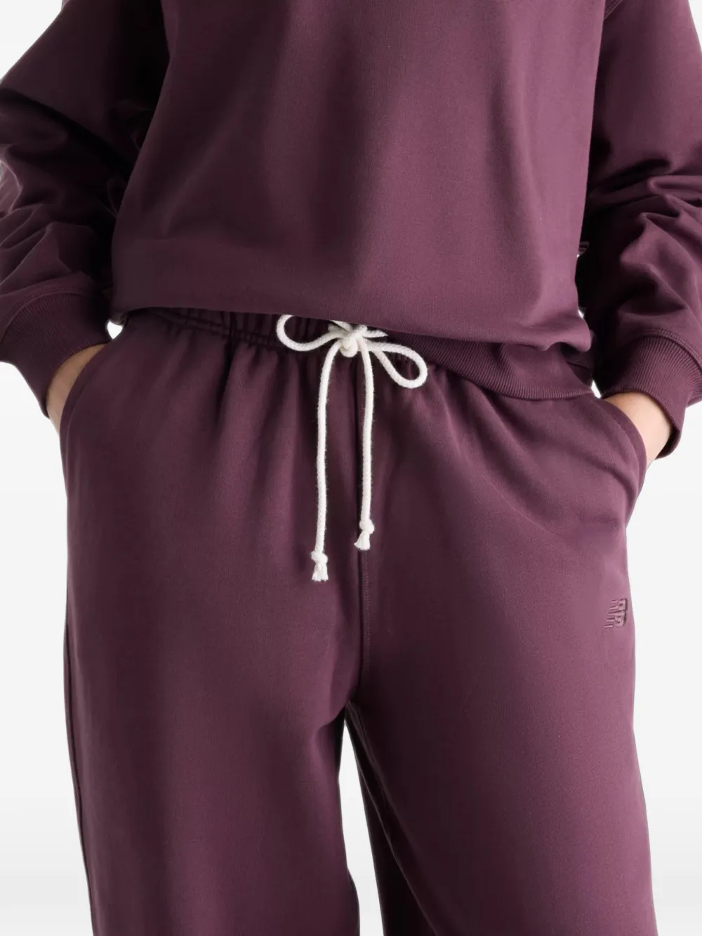 New Balance Athletics french-terry jogger Paars