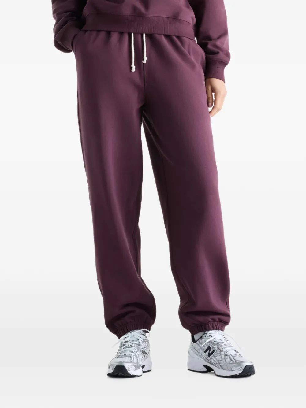 New Balance Athletics french-terry jogger Paars
