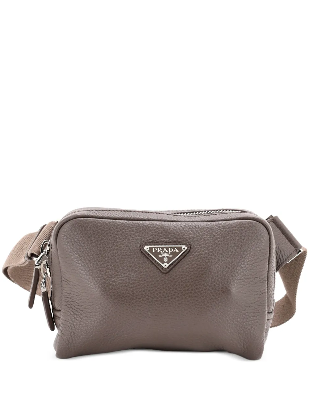 Prada Pre-Owned Zip Waist Bag Vitello Daino shoulder bag - Grigio