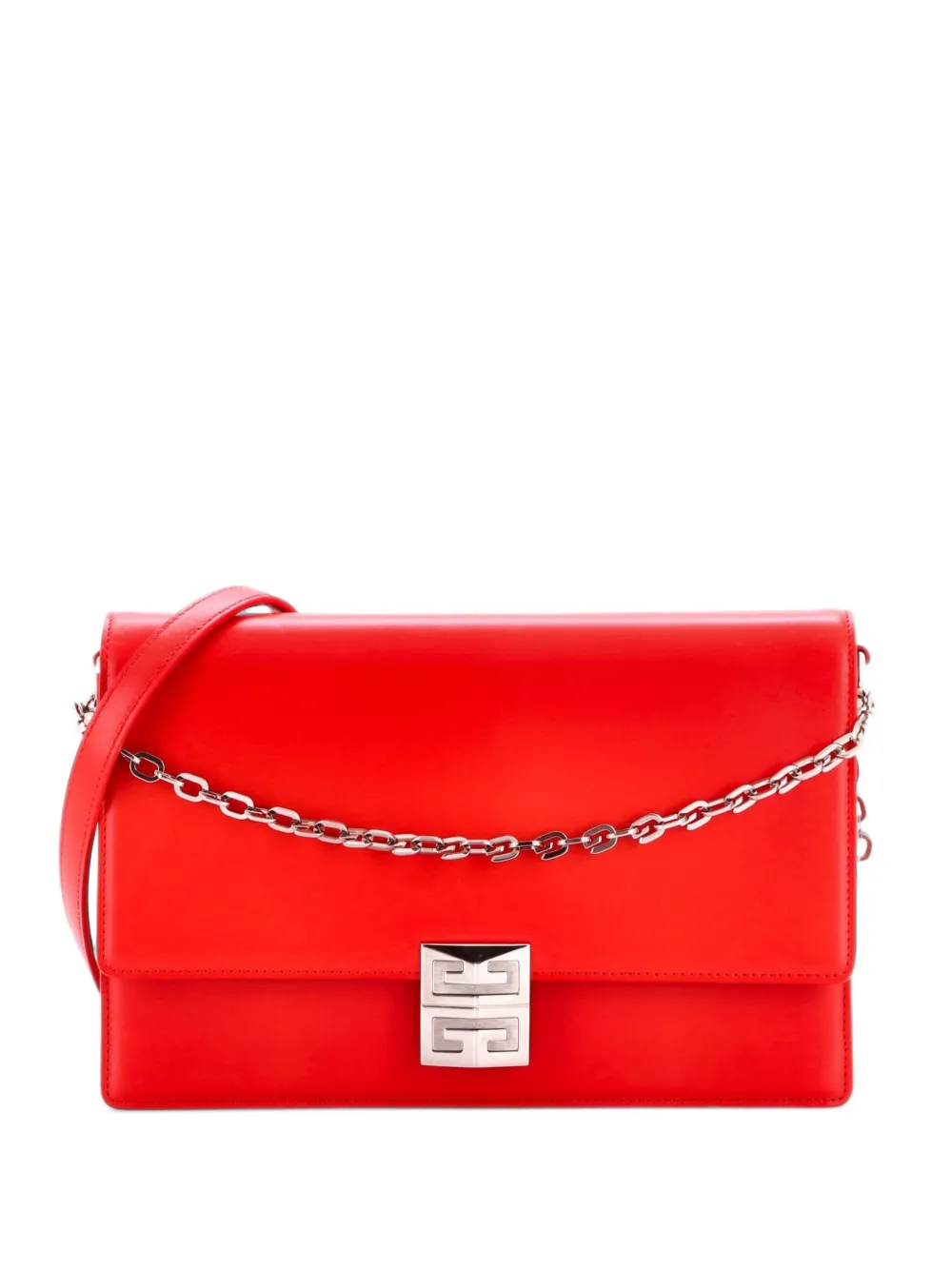 Givenchy Pre-Owned 4G Chain Leather Medium crossbody bag - Rot