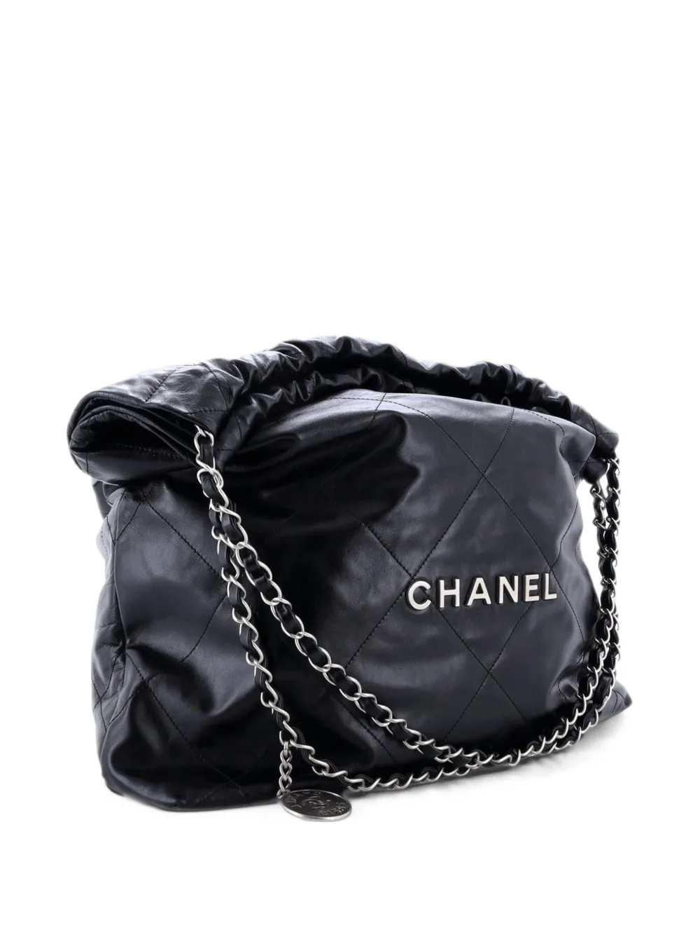 CHANEL Pre-Owned 22 Chain Quilted Calfskin Large hobo bag - Black