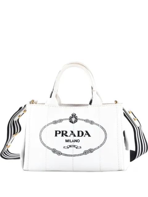 Prada Pre-Owned Canapa Convertible Canvas Mini tote bag