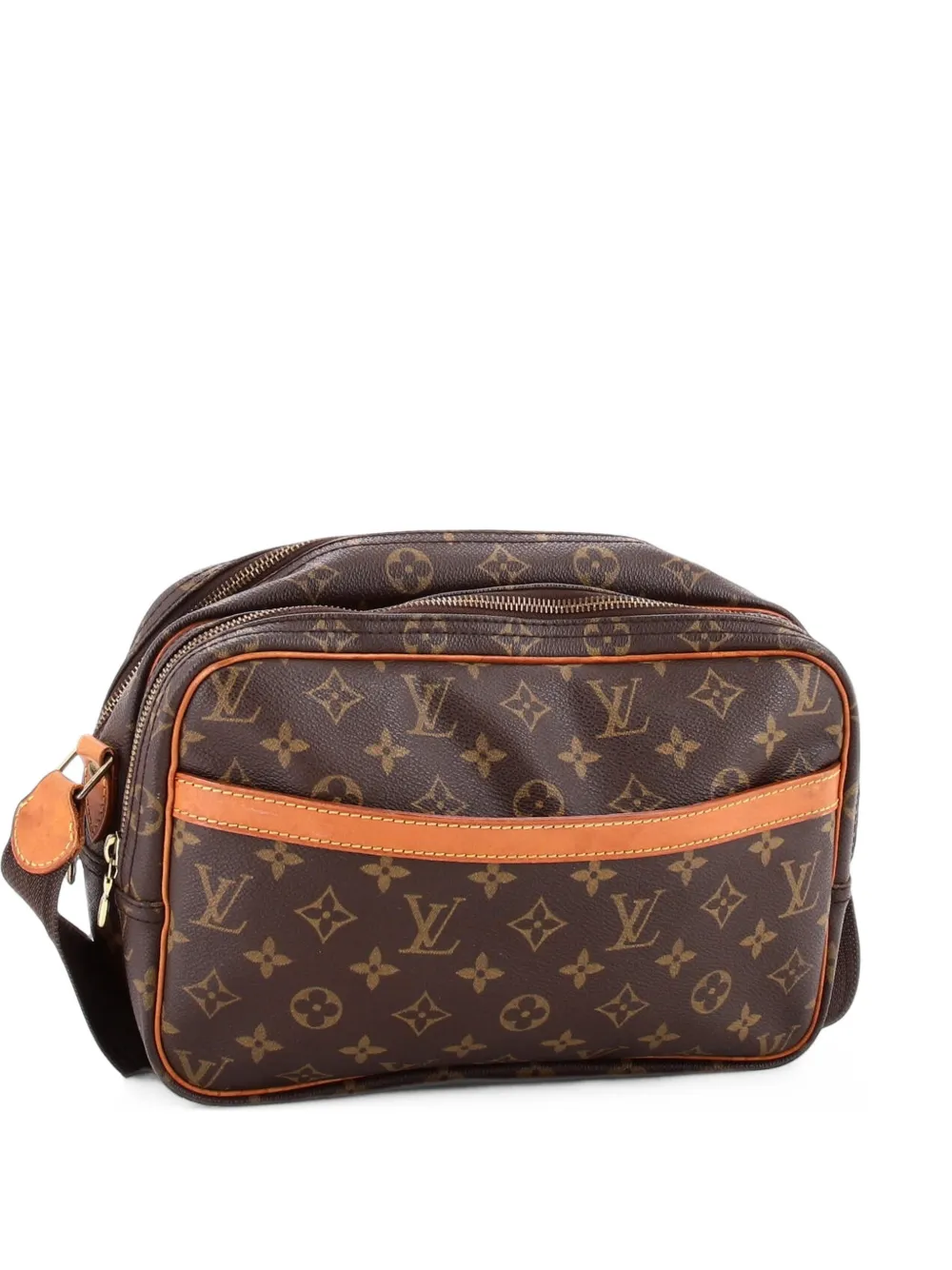 Louis Vuitton Pre-Owned GM Reporter Monogram Canvas-Umhängetasche - Braun