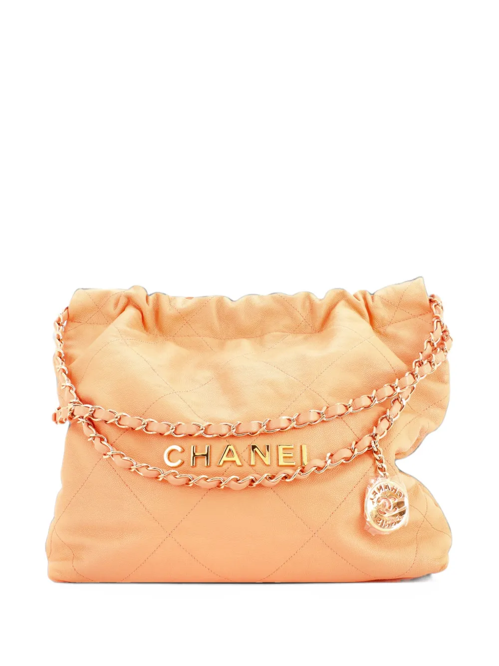 CHANEL Pre-Owned Kleine 22 Chain Beuteltasche mit Steppung - Rosa