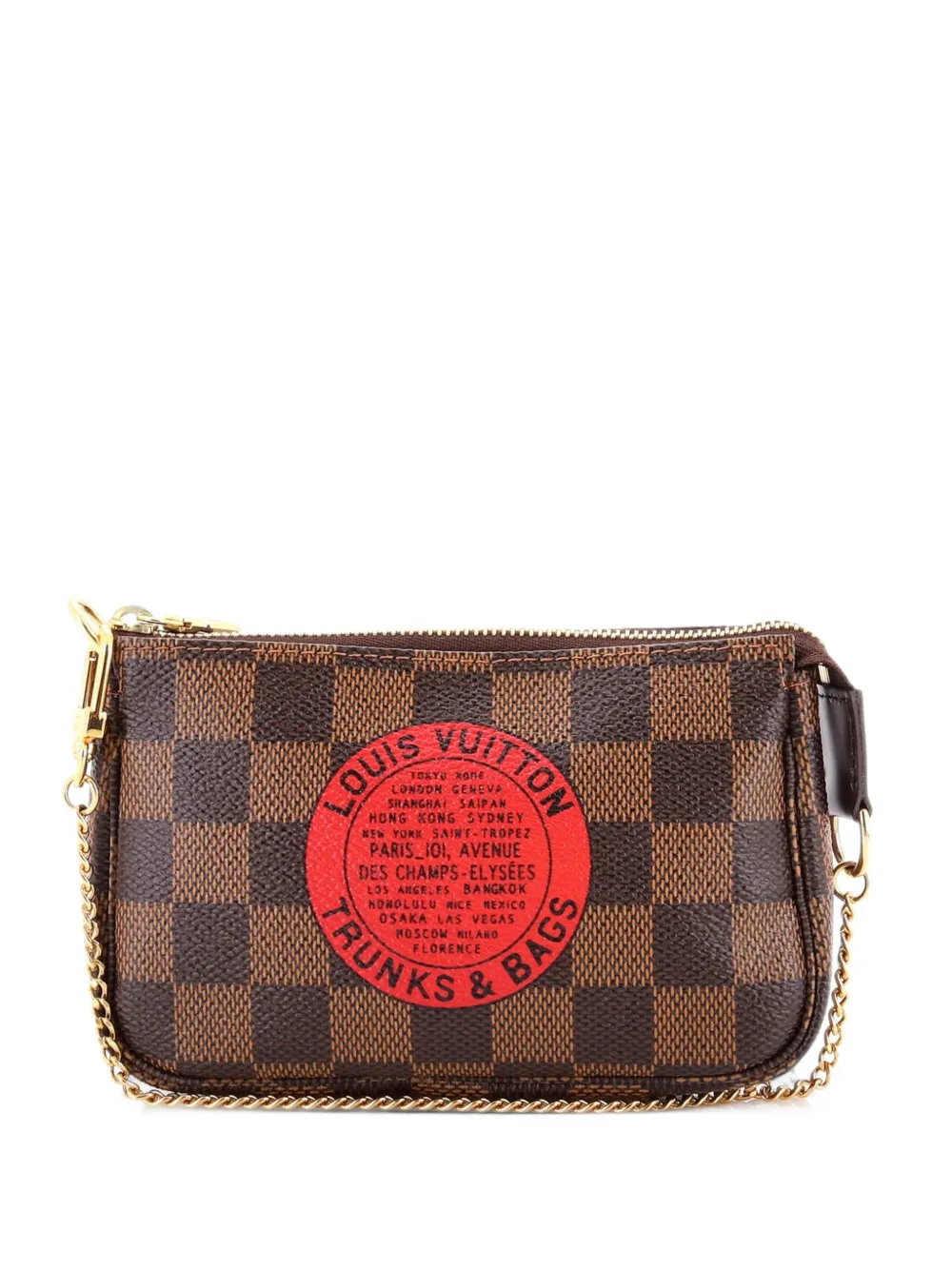 Louis Vuitton Pre-Owned Pochette Accessoires Limited Edition Damier Mini clutch bag - Marrone