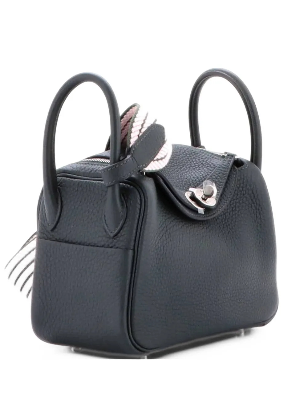 Hermès Pre-Owned Lindy Quadrille Bag Clemence with Canvas Mini crossbody bag - Grün