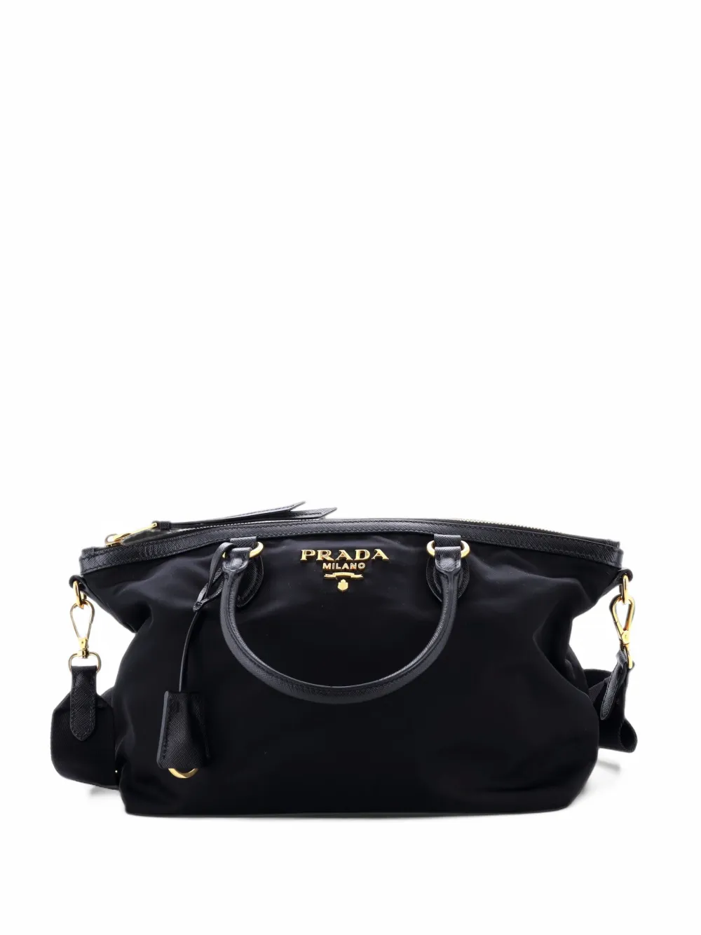 Prada Pre-Owned Convertible Zip Tessuto Small tote bag - Schwarz