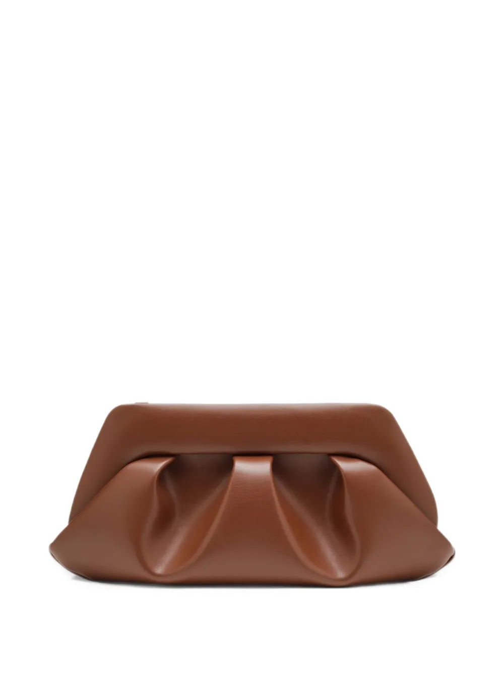 Themoirè Bios ruched-detail shoulder bag - Marrone