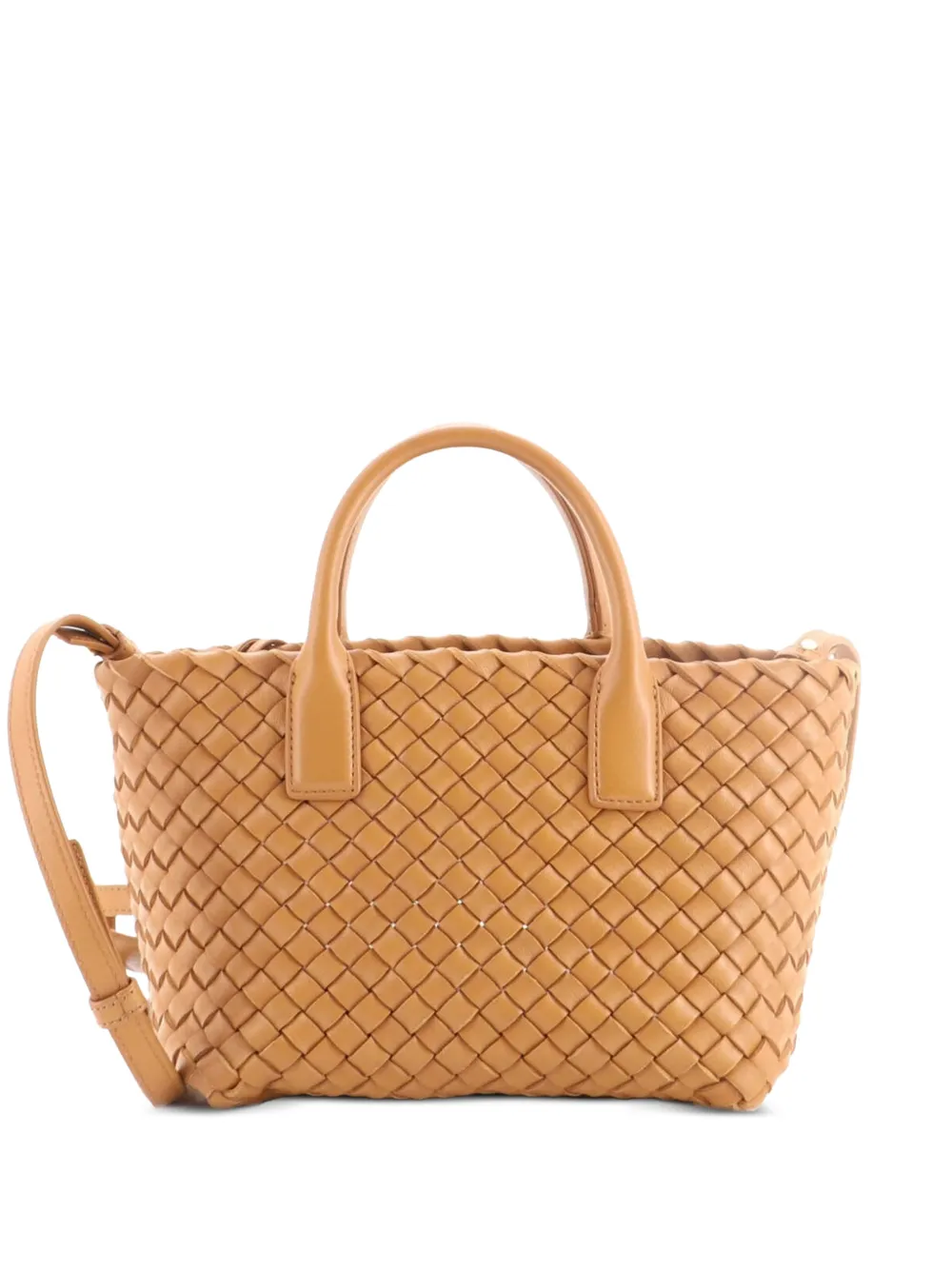 Bottega Veneta Pre-Owned Cabat Intrecciato Nappa Mini tote bag - Brown