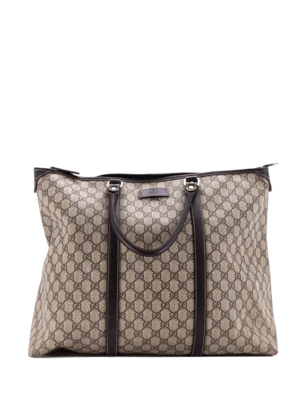 Gucci Pre-Owned Mittelgroßer Joy Tote Bag aus beschichtetem GG Canvas mit Reißverschluss - Braun
