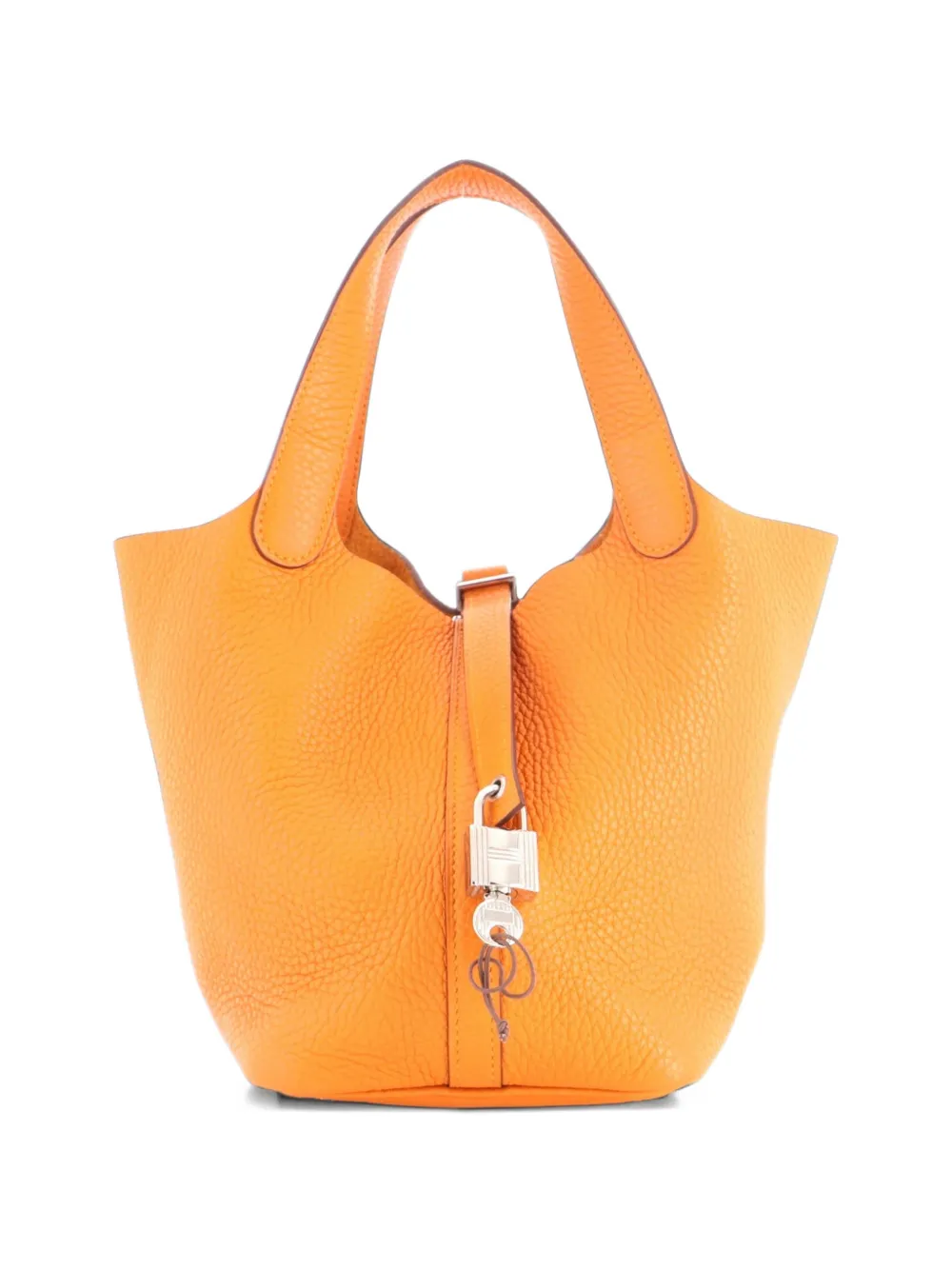 Hermès Pre-Owned Picotin Lock Bag Clemence PM bucket bag - Orange