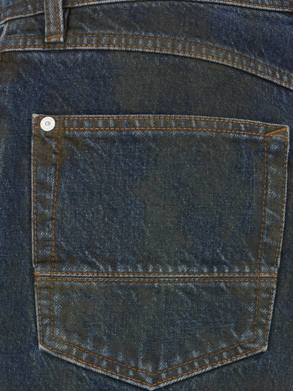 Stone Island J100006 laser pigment indigo denim jeans Blauw