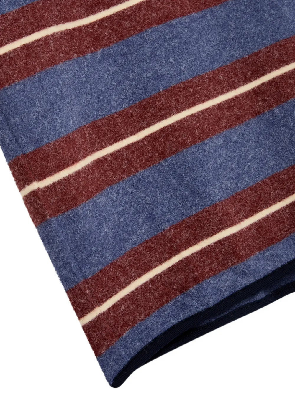 TOMBOY striped hooded maxi dress Blauw