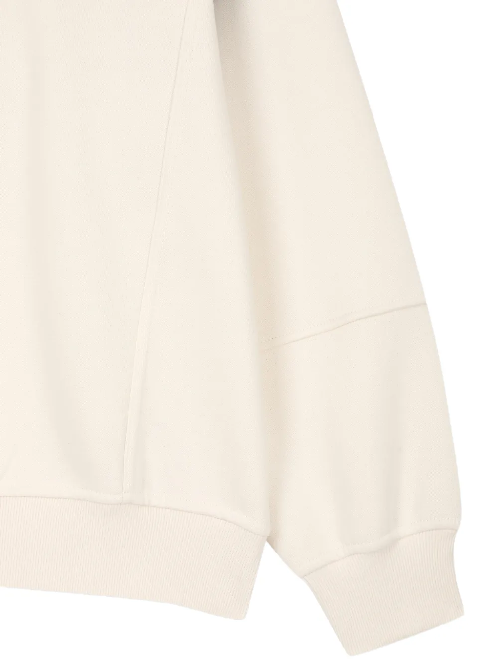 TOMBOY quilted raglan-sleeve sweatshirt Beige