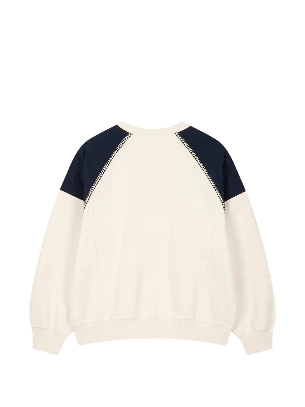 TOMBOY quilted raglan-sleeve sweatshirt Beige