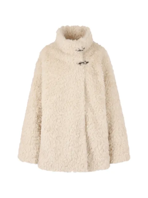 TOMBOY faux-fur toggle-fastening jacket