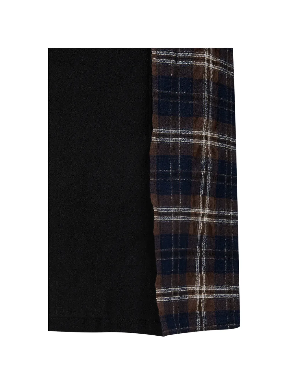 TOMBOY check-pattern A-line maxi skirt Zwart
