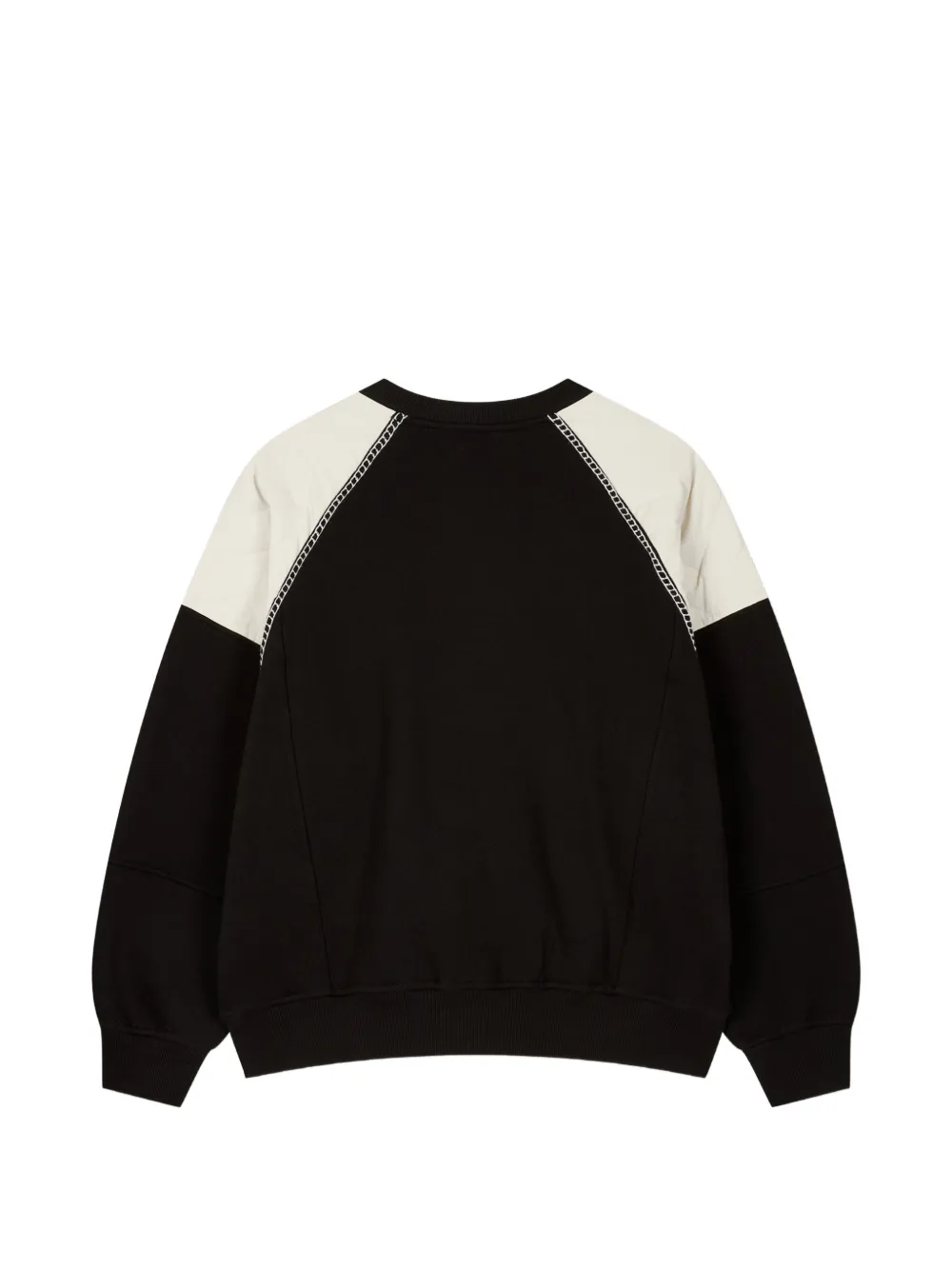 TOMBOY quilted raglan-sleeve sweatshirt Zwart