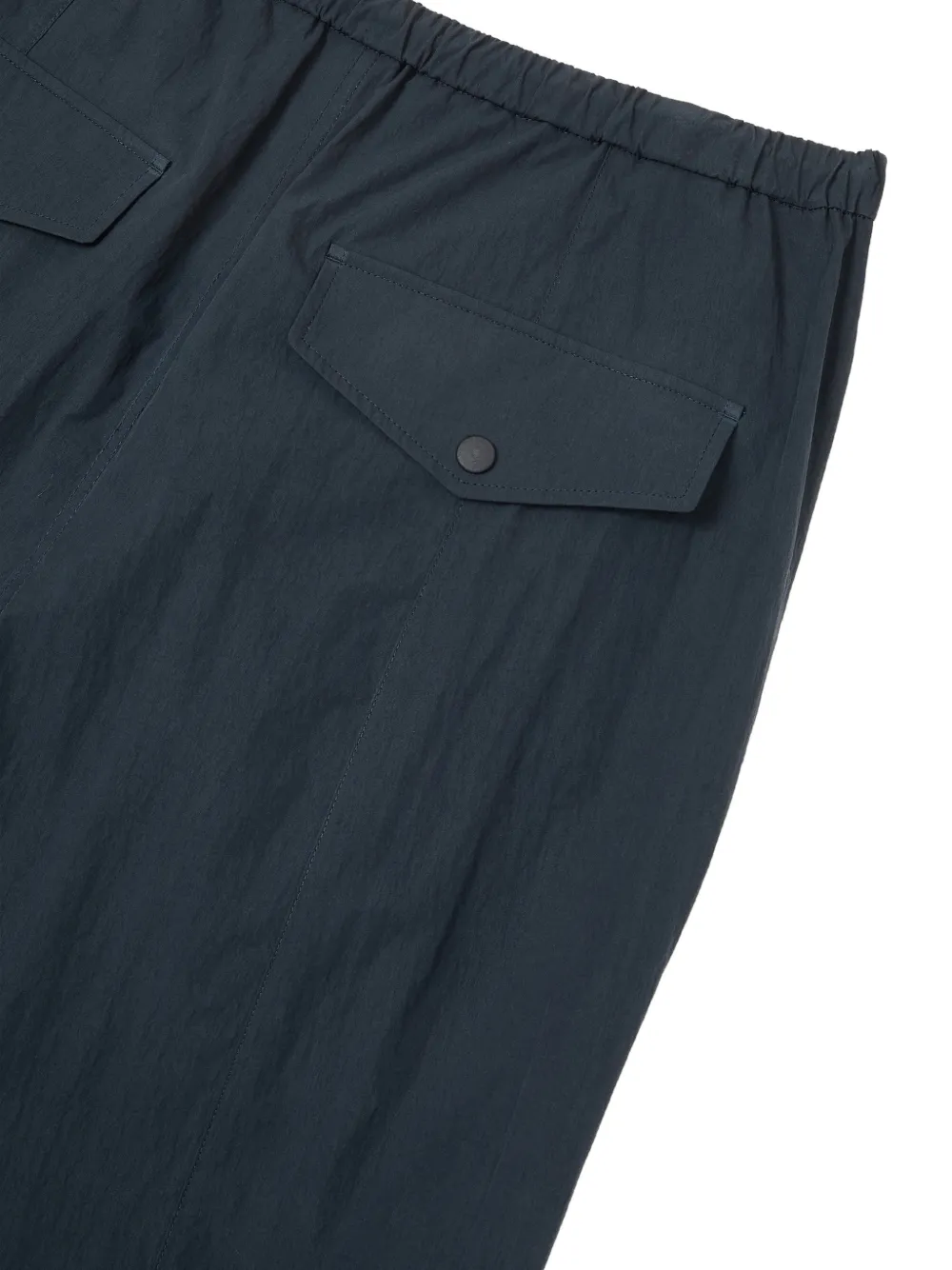 TOMBOY elasticated-waist drawstring-hem trousers Blauw