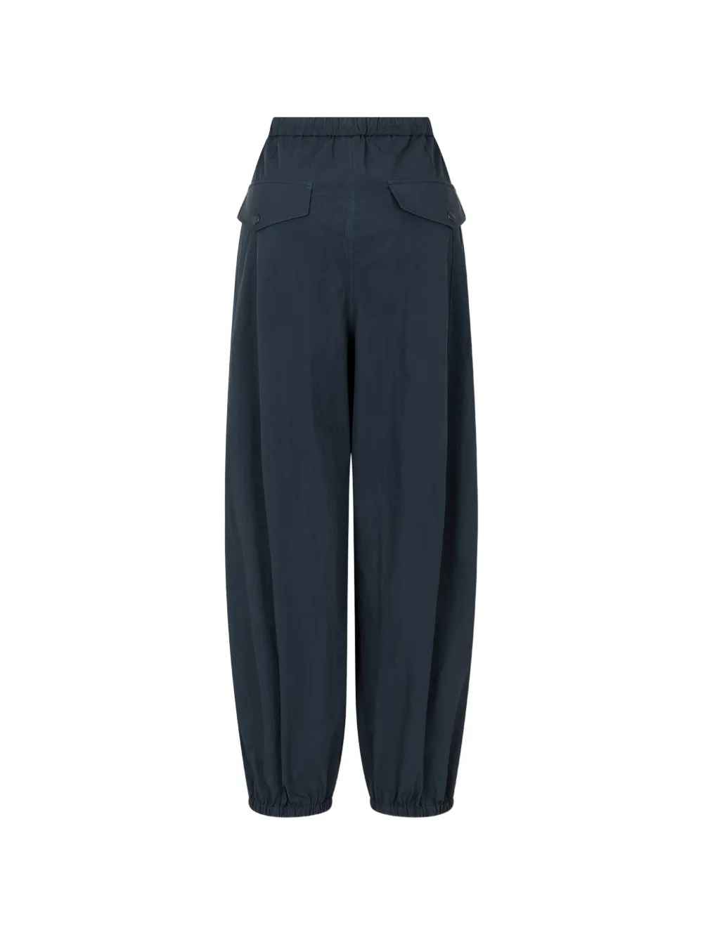 TOMBOY elasticated-waist drawstring-hem trousers Blauw