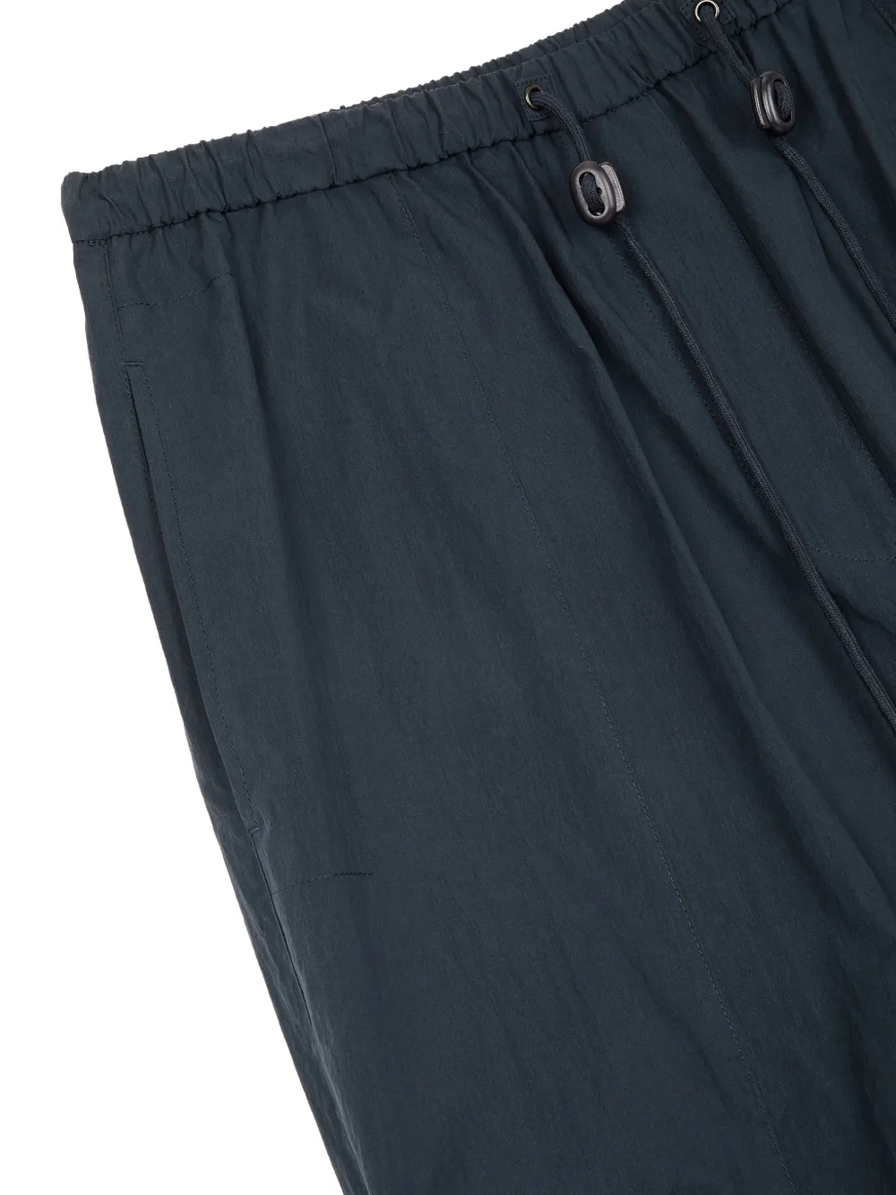 TOMBOY elasticated-waist drawstring-hem trousers Blauw