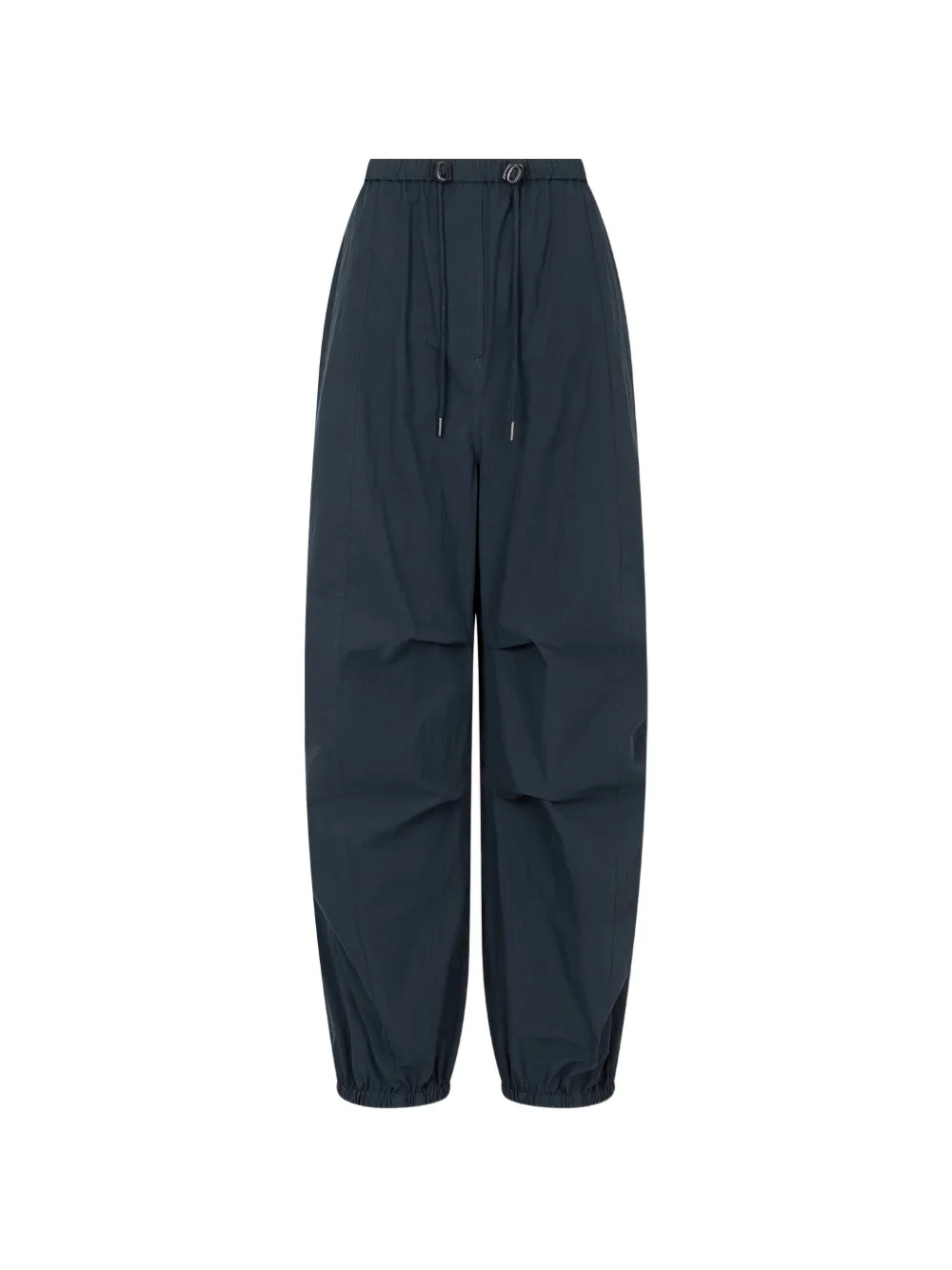 TOMBOY elasticated-waist drawstring-hem trousers Blauw