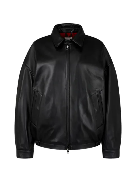 TOMBOY zip-up leather jacket