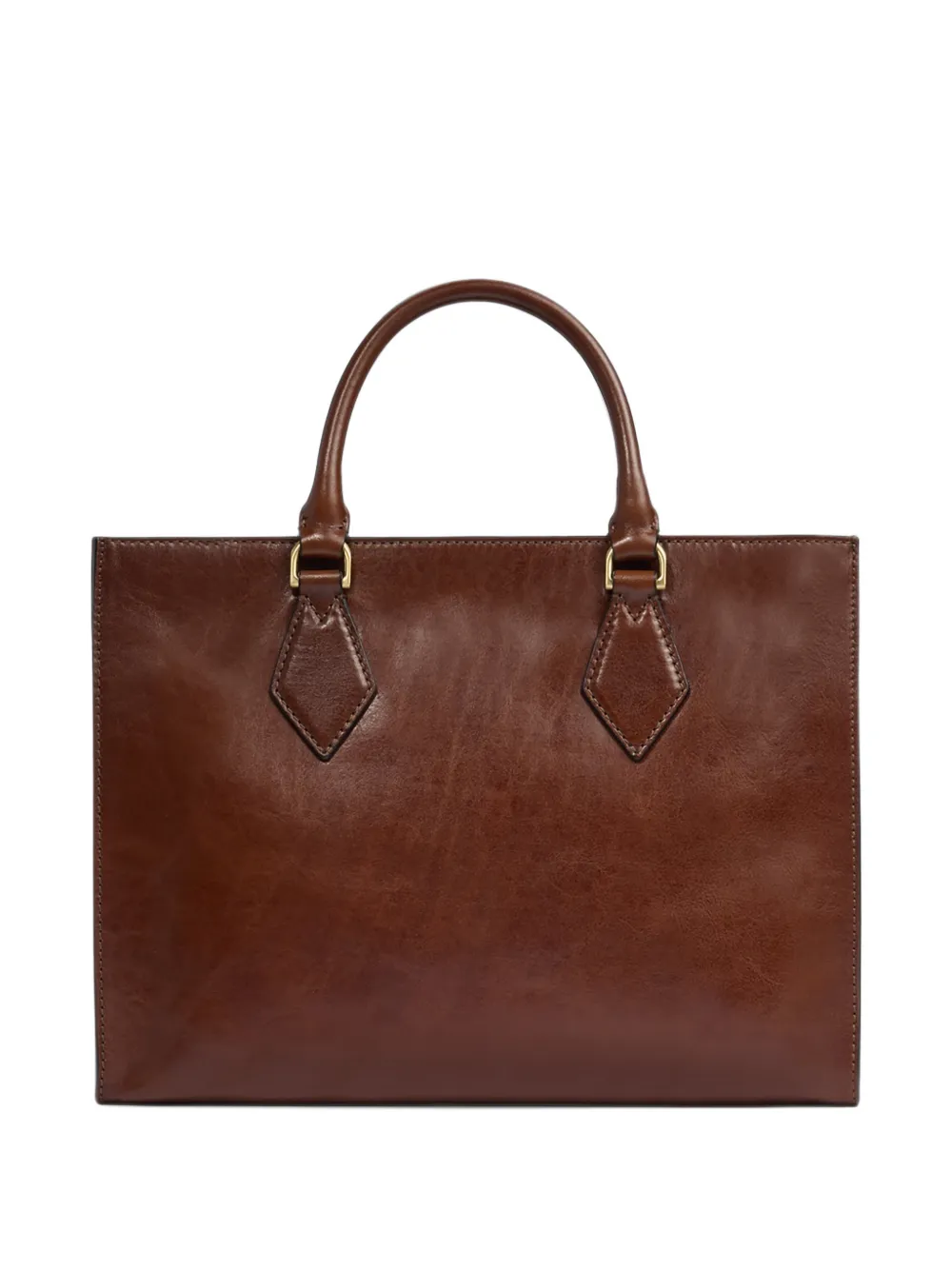 The Bridge Leren shopper Bruin