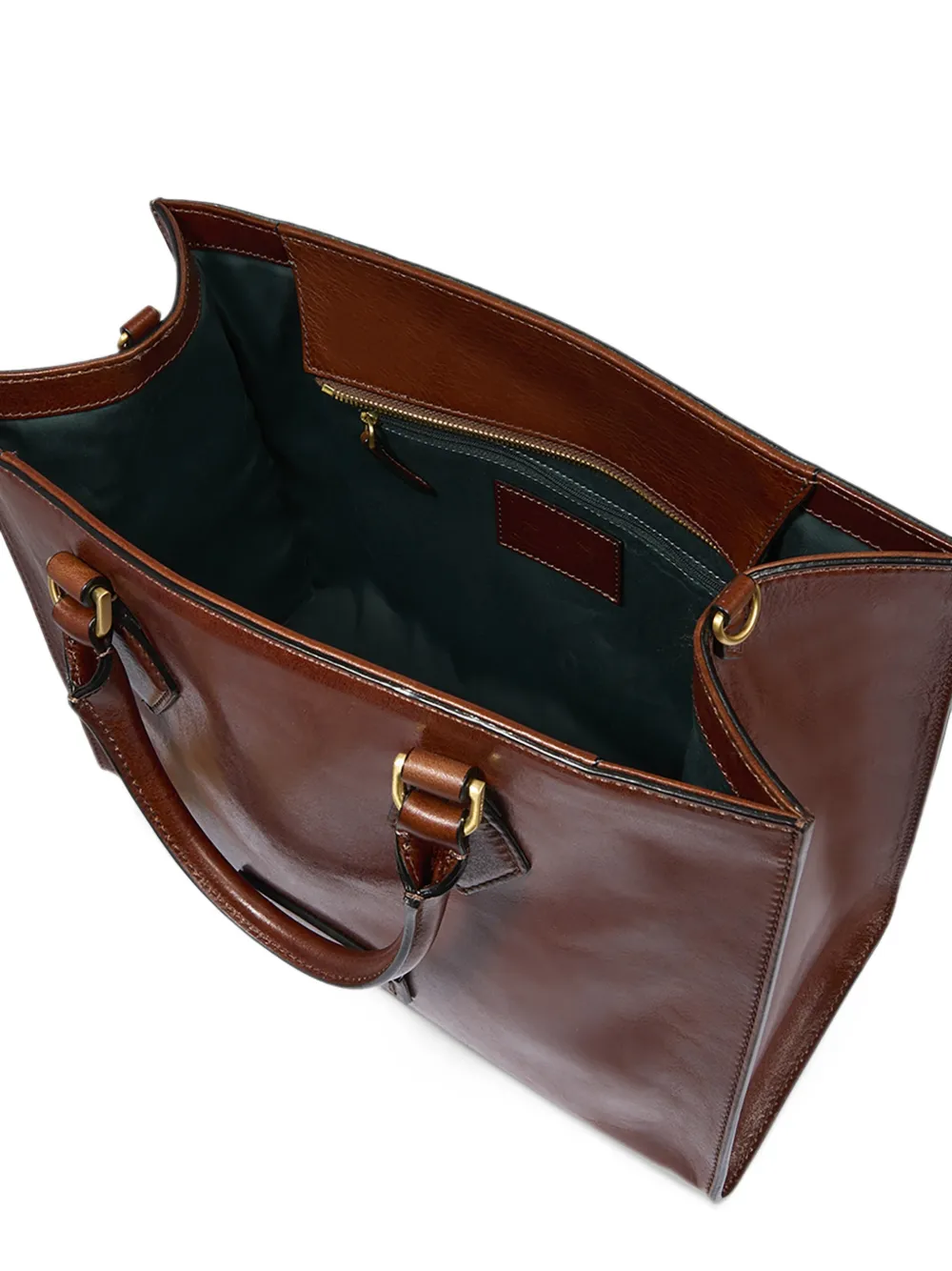 The Bridge Leren shopper Bruin