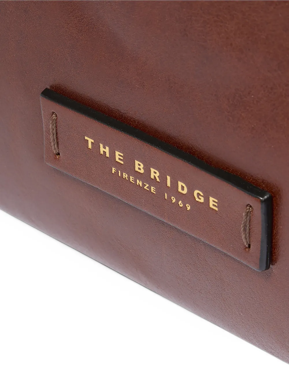 The Bridge Leren shopper Bruin