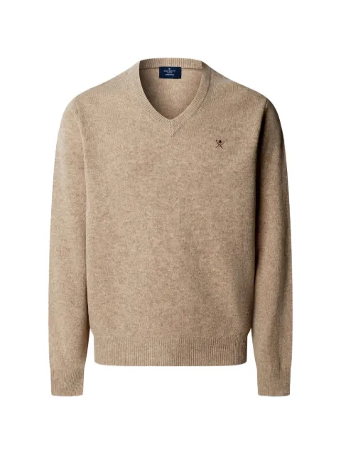 Hackett London V-neck lambswool sweater