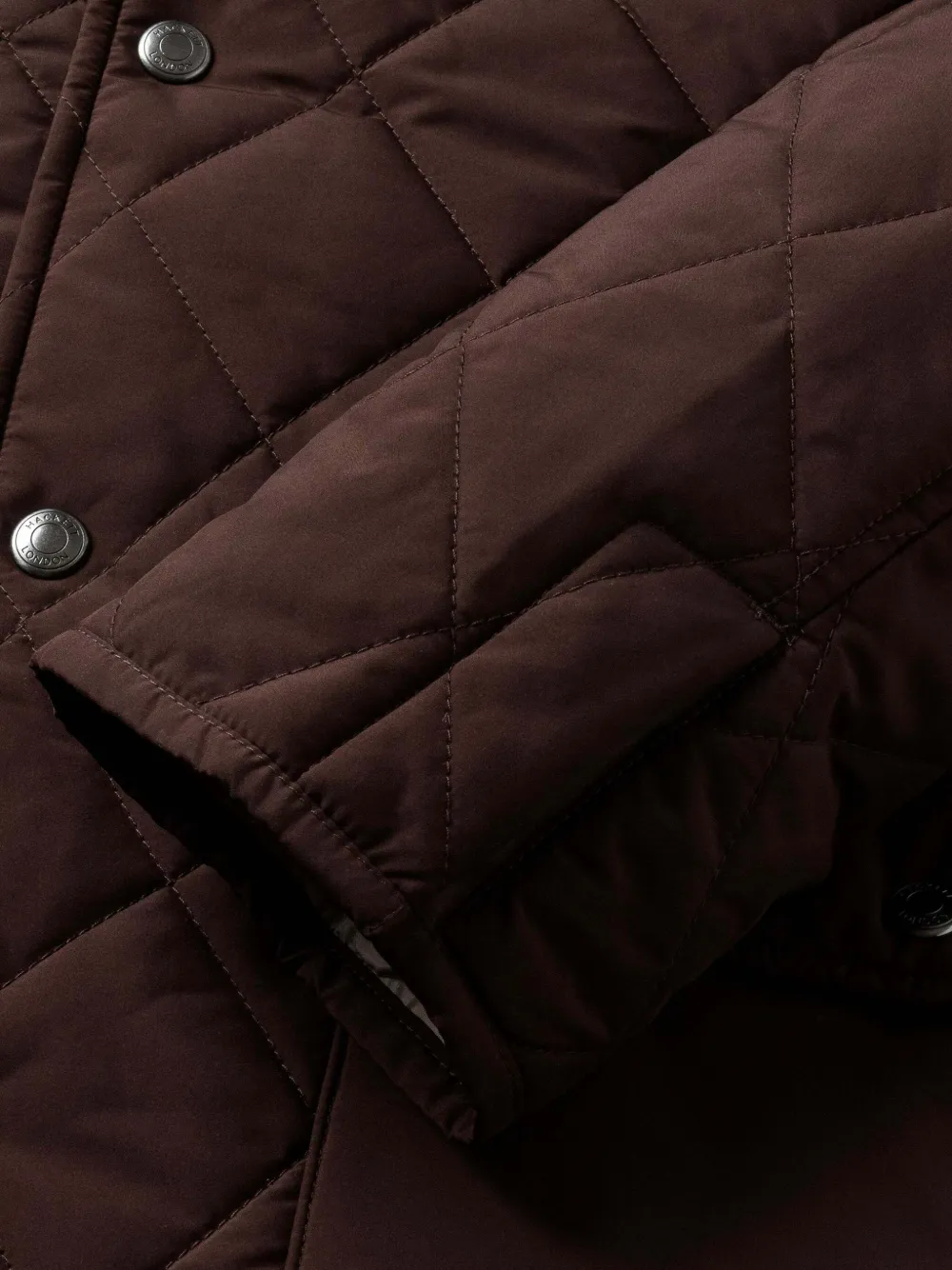 Hackett London Paddock diamond-quilted jacket Bruin