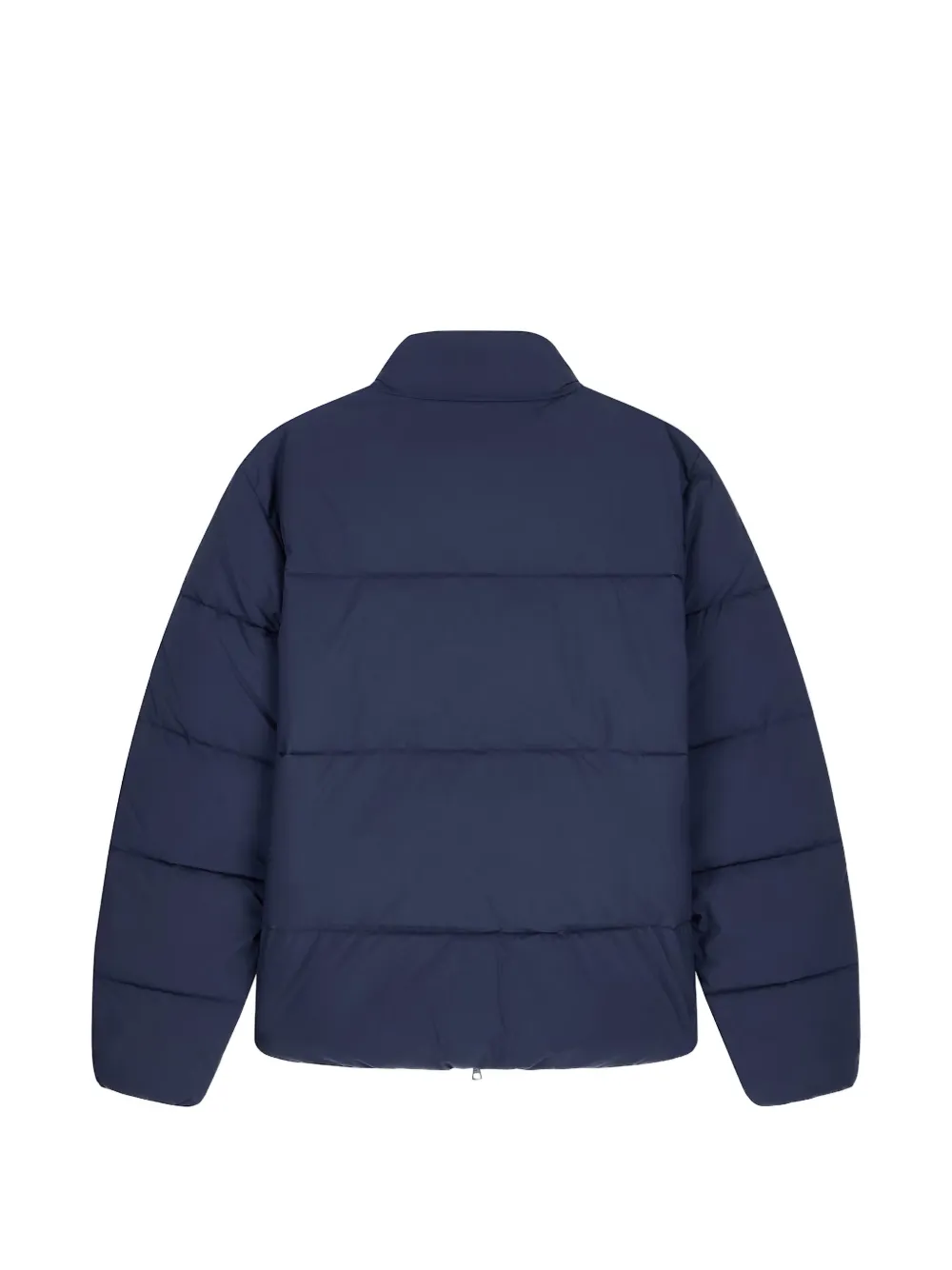 Ea7 Emporio Armani logo-tape padded jacket Blauw