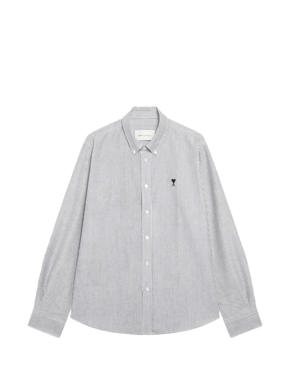 AMI Paris Gestreept T-shirt Zwart