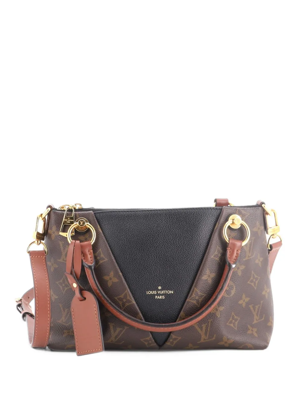Louis Vuitton Pre-Owned V Monogram Canvas and Leather BB tote bag - Black