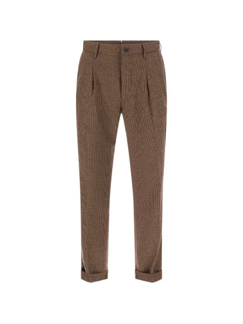 Incotex houndstooth tapered trousers