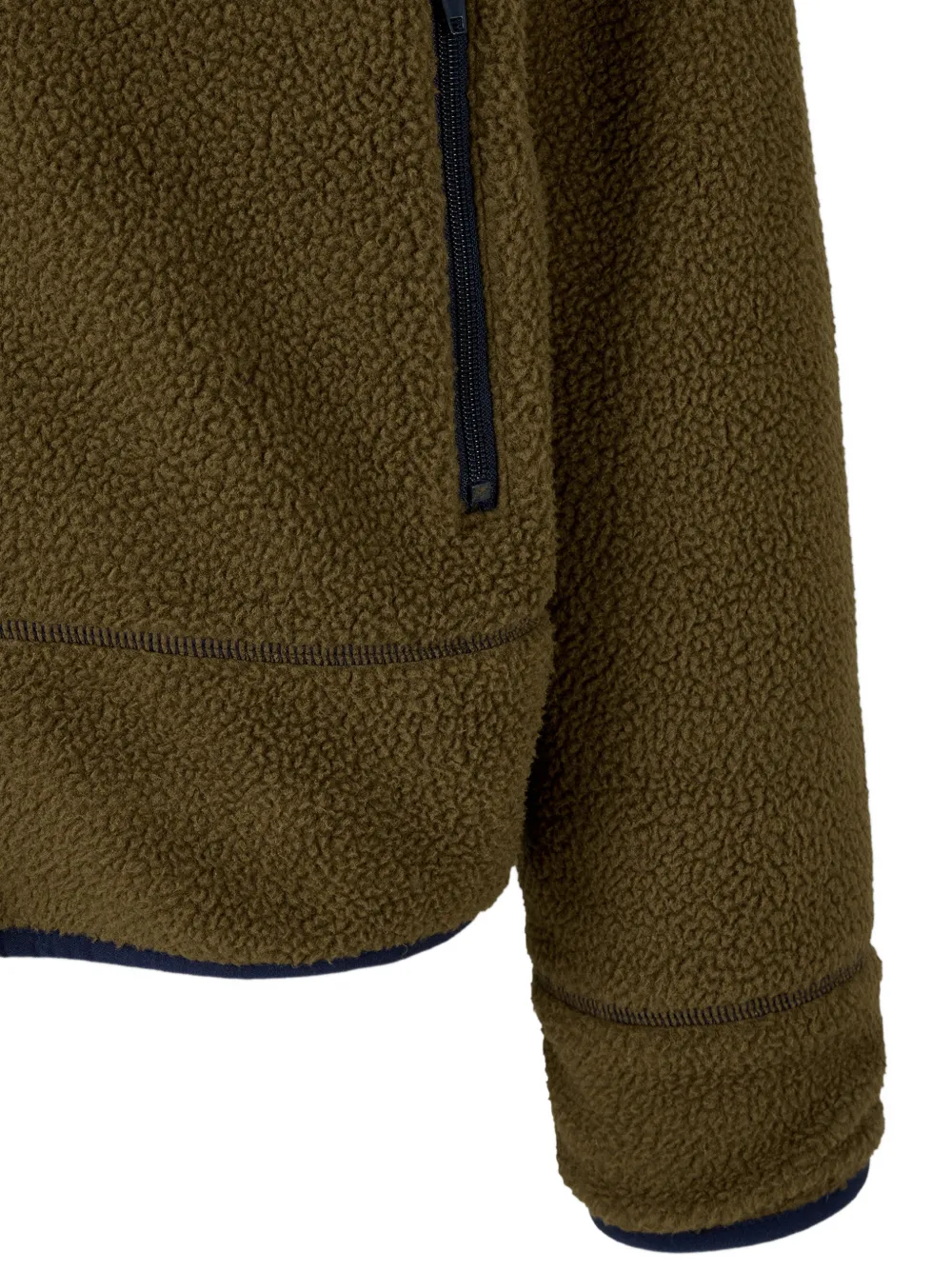 TOMBOY hooded shearling-effect jacket Groen