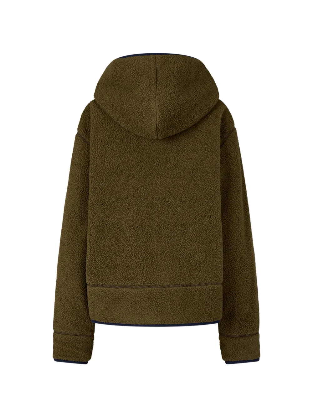 TOMBOY hooded shearling-effect jacket Groen