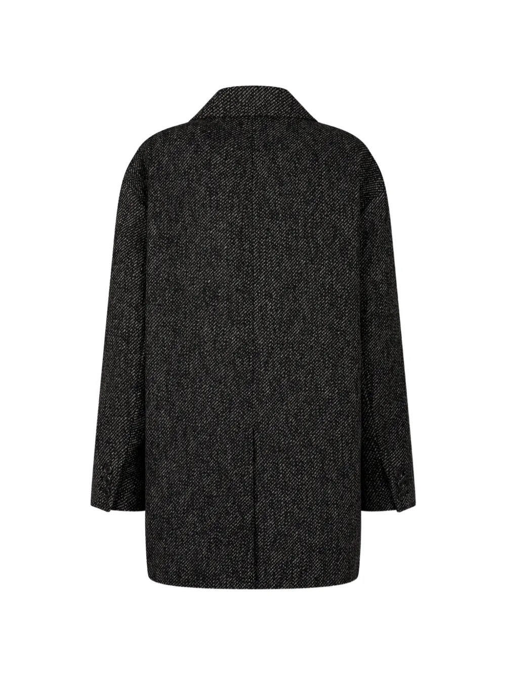 TOMBOY mélange-effect oversized blazer Zwart