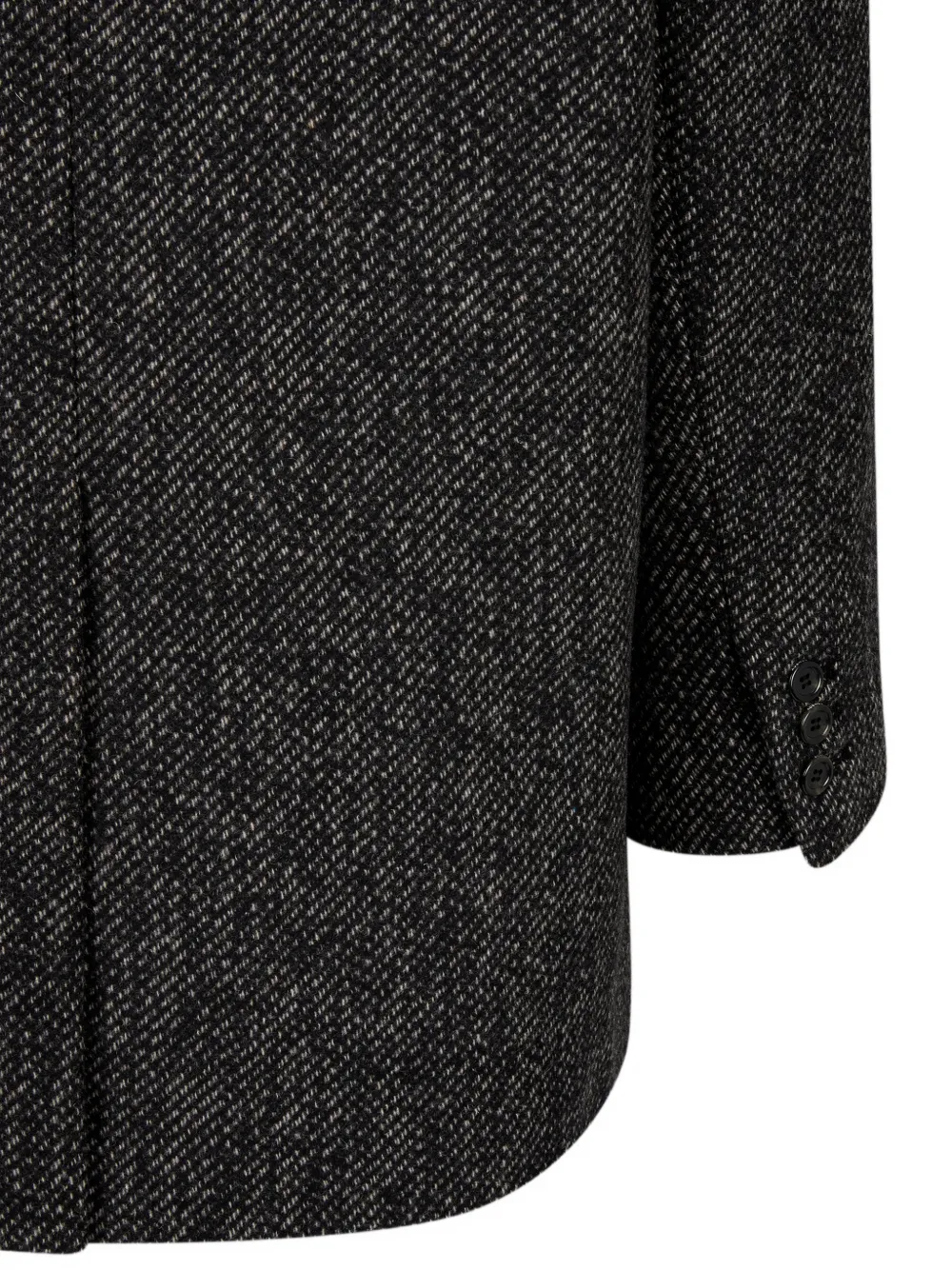 TOMBOY mélange-effect oversized blazer Zwart