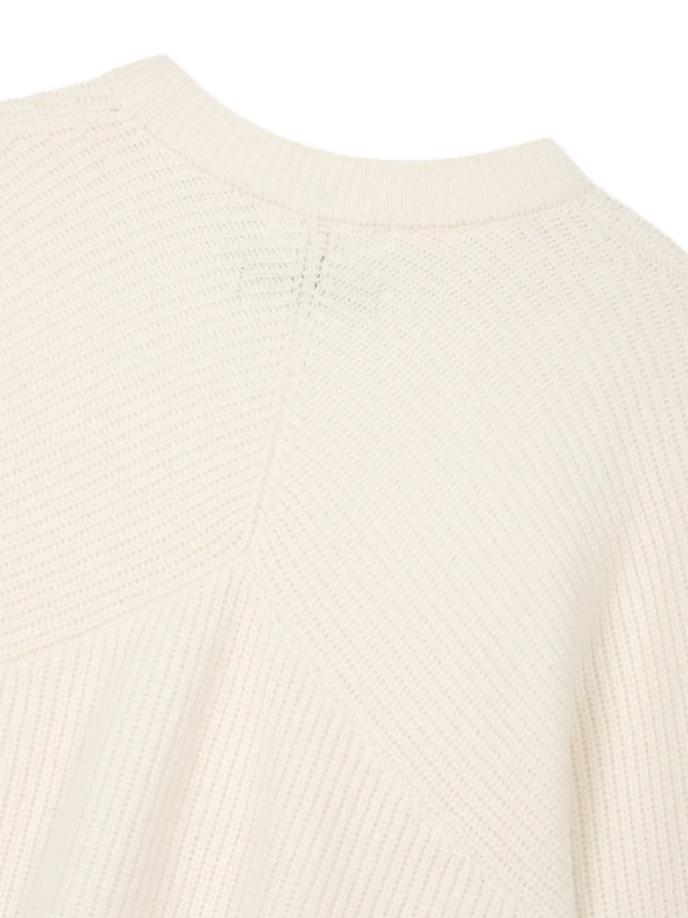 TOMBOY ribbed-knit cropped sweater Beige