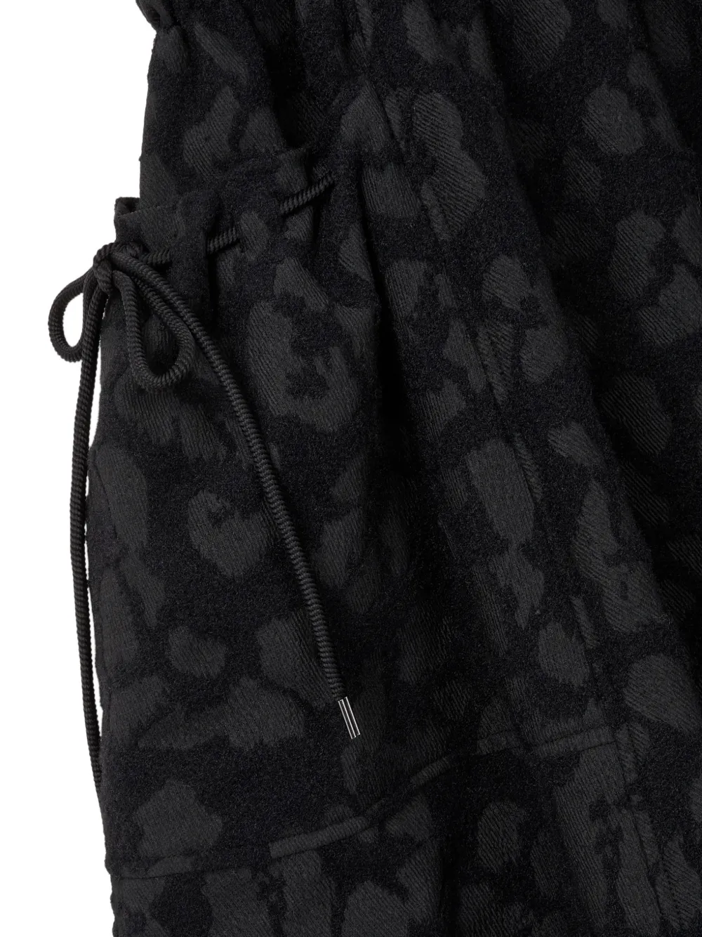 TOMBOY patterned-jacquard sleeveless midi dress Zwart