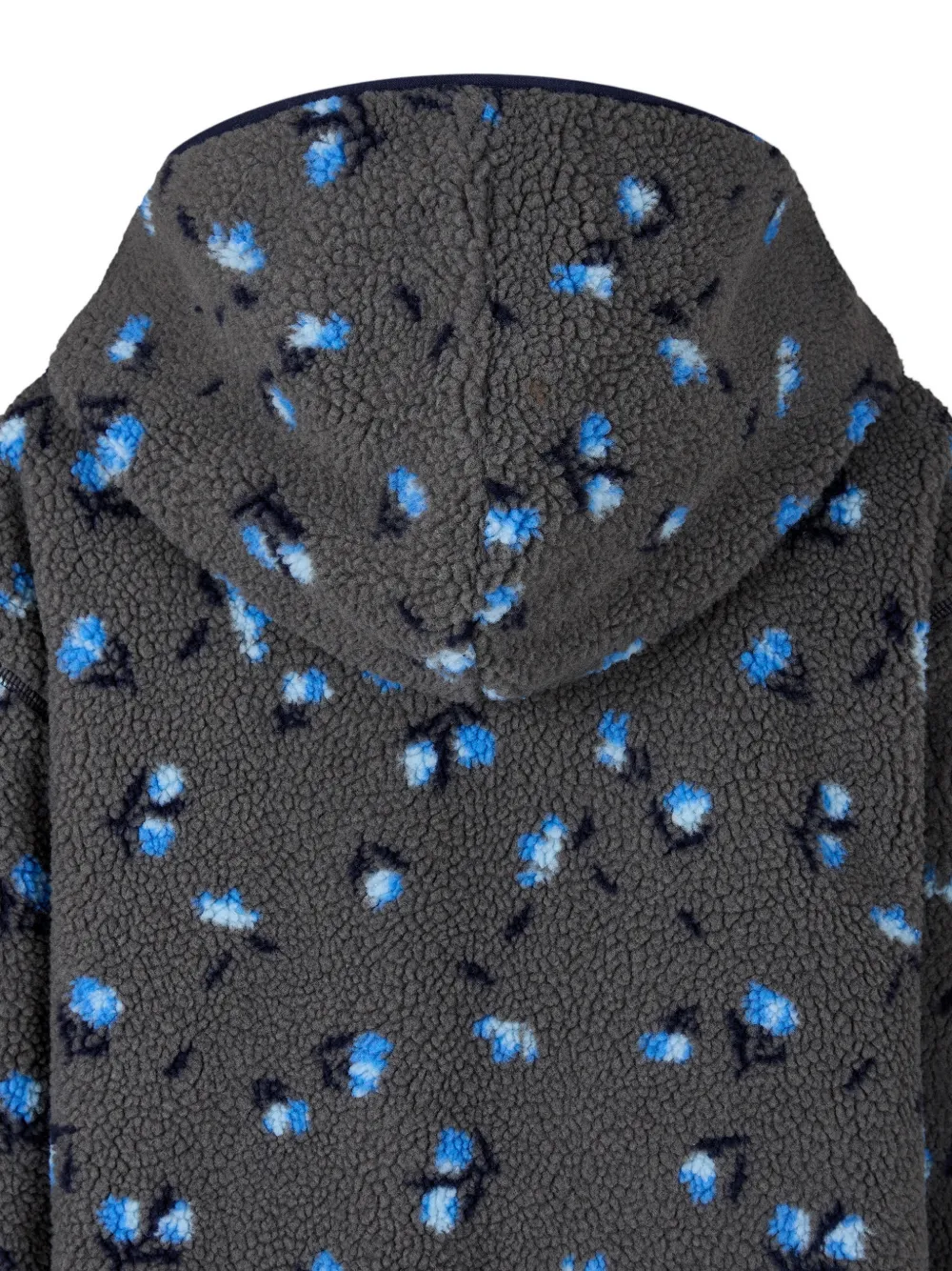 TOMBOY floral-print hooded jacket Grijs